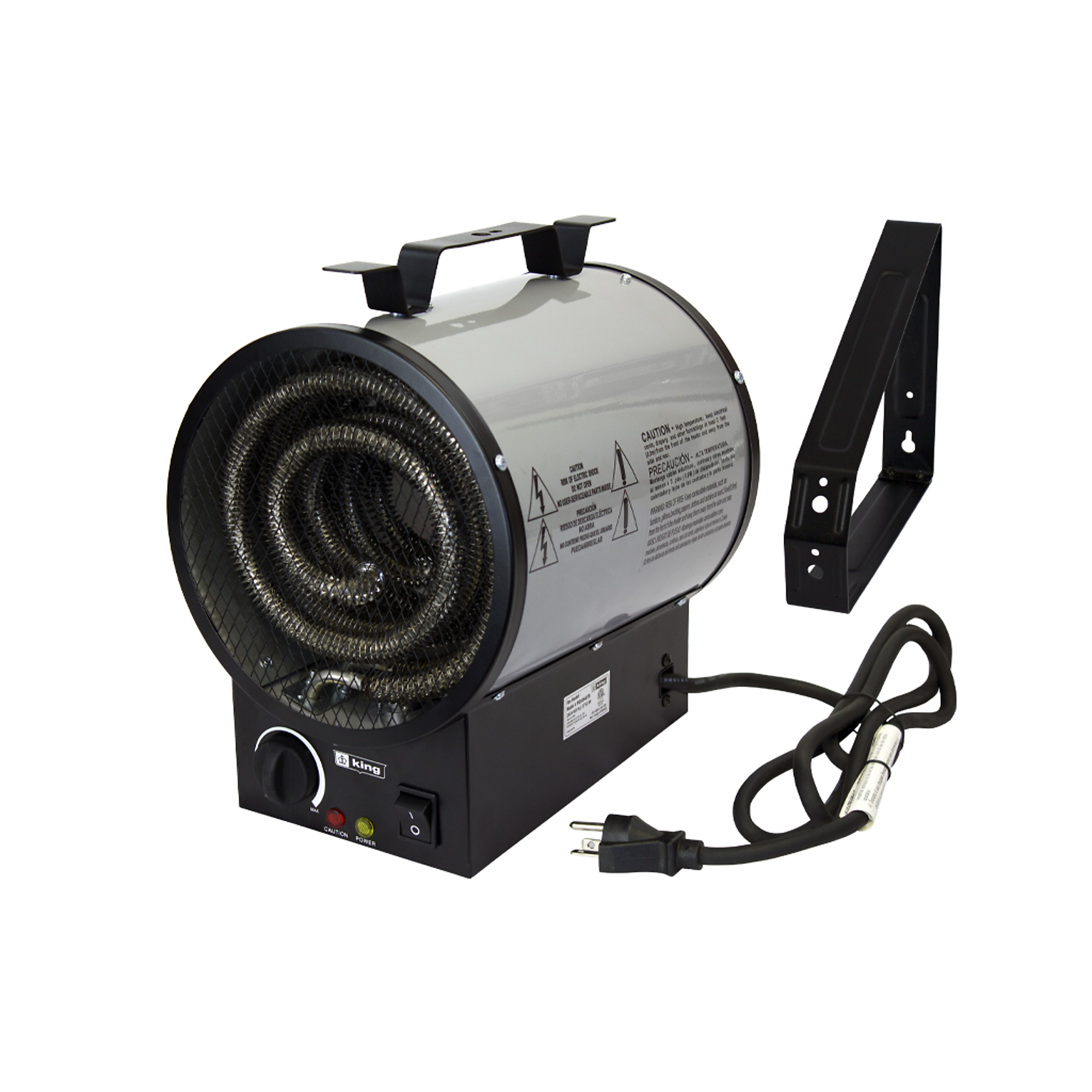 King Electric Portable Garage Heater, 12,795 BTU, 240 Volts, Model# PGH2440TB